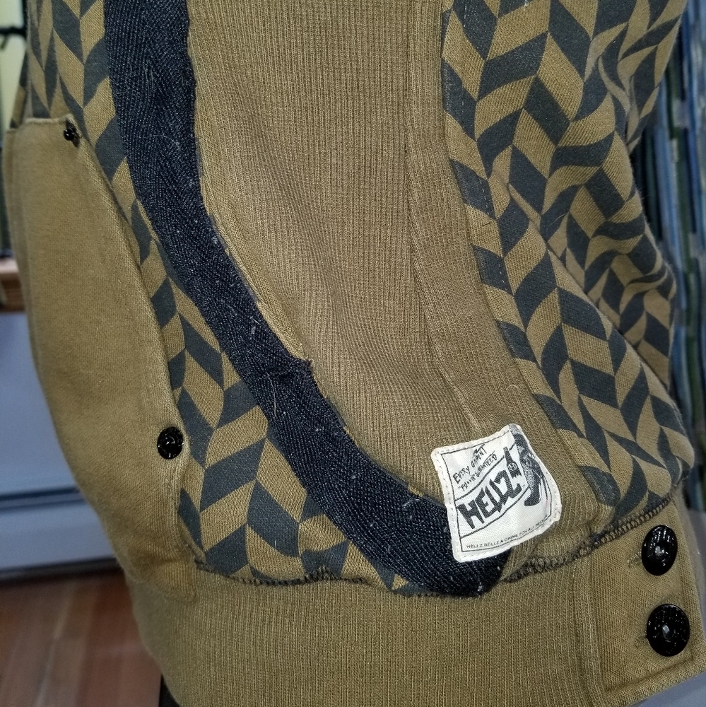 Hellz Bellz olive hoodie - Picture 2 of 2